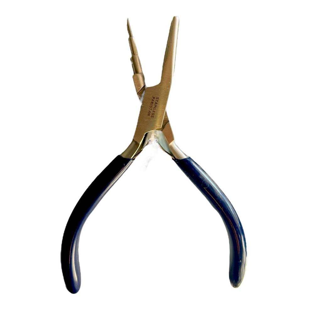 Eurotool Looping Pliers with a Stepped Jaw and Flat Jaw